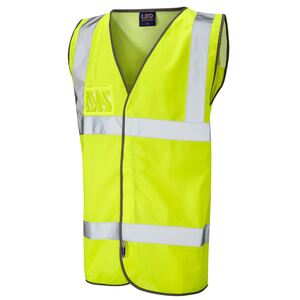 Leo W03 Velator Mesh Back High Vis Yellow Vest