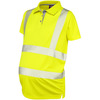 Click to view product details and reviews for Leo Pm03 Lovacott Womens Maternity High Vis Yellow Polo Shirt.