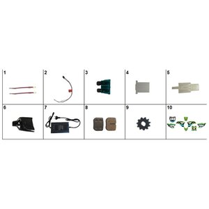 Funbikes Mxr1000 Electric Dirt Bike Green Sticker Kit