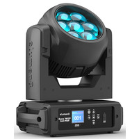RGBW Moving Head Wash with Motorised Zoom - 7 x 40W LED's - Auto & DMX Control