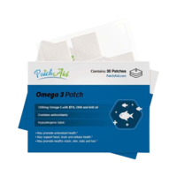 Omega 3 Topical Patch &pipe; 30 Daily Patches &pipe; PatchAid