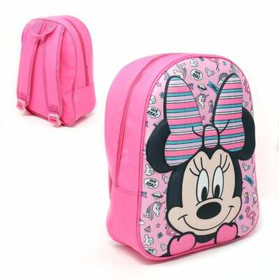 Girls Pink Minnie Mouse Disney Junior School Bag Backpack Rucksack