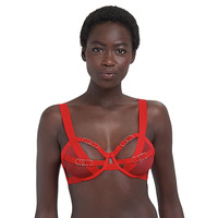 Bluebella Orion Half Cup Bra - Red - 30B