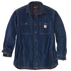 Carhartt Fleece Lined Denim Shirt Jacket