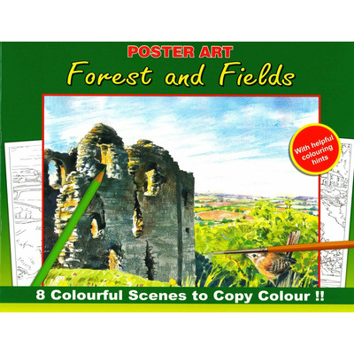 Adult Standard Advanced Colouring In Books – Scenes To Colour - Forest & Fields