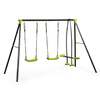 Click to view product details and reviews for Metal Garden Double Swing Set With Glider Seesaw.