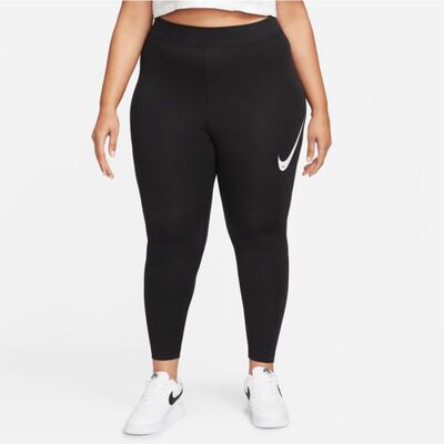 Nike Womens Sportswear Essential Swosh Leggings - Black
