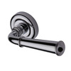 Heritage Brass Colonial Door Handles On Round Rose, Polished Chrome - V1932-PC (sold in pairs) POLISHED CHROME