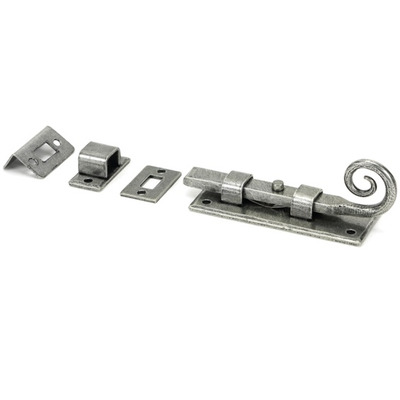 From The Anvil Monkeytail Universal Door Bolt (4" OR 6"), Pewter - 46238 PEWTER - 6"