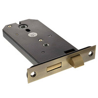 Atlantic Horizontal Bathroom Lock (6 Inch), Antique Brass - ALKHZBAB ANTIQUE BRASS - 6 INCH