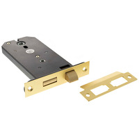 Atlantic Horizontal Bathroom Lock (6 Inch), Satin Brass - ALKHZBSB SATIN BRASS - 6 INCH