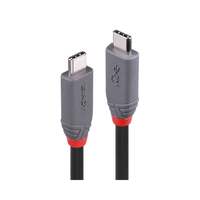 Lindy 0.8m USB 4 Type C Cable, 40Gbps, Anthra Line