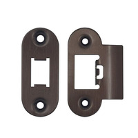 Zoo Hardware Radius Edge Face Plate And Strike Plate Accessory Pack, Etna Bronze - ZLAP01R-ETB ETNA BRONZE (RADIUS)