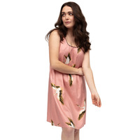 Cyberjammies Bonnie Crane Bird Print Short Nightdress - Pink Mix - L - 14