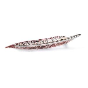 Handpainted Pheasant Bird Feather Brooch In Silver Default Title
