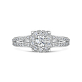 Click to view product details and reviews for Vintage Shoulder Diamond Ring 054cts.