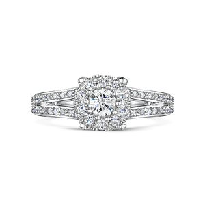 Vintage Shoulder Diamond Ring 054cts