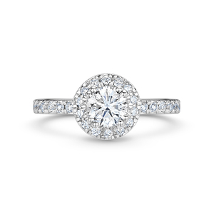 Brilliant Cut Halo Diamond Ring 130cts