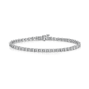 Diamond Tension Set Bracelet 050cts
