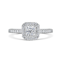 Click to view product details and reviews for Princess Cut Diamond Halo Ring 110cts.