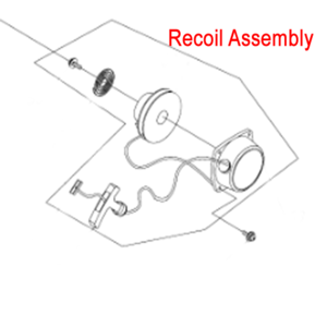 Gardencare Replacement Recoil Starter Assembly Gc1e34f11g