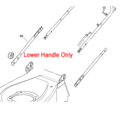 Click to view product details and reviews for Mountfield Lower Handle Grey Sp465r 381006813 0.