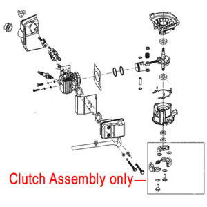 Mitox Hedgetrimmer Clutch Assembly Migjb25d010000