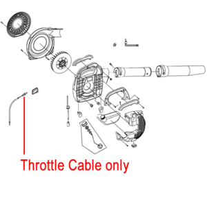 Mitox Blower Throttle Cable Mieb 2604