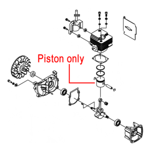 Mitox Blower Piston Mi1e34f6a 1