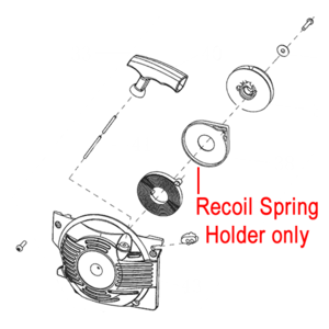 Mitox Chainsaw Recoil Spring Holder Miyd450200 3