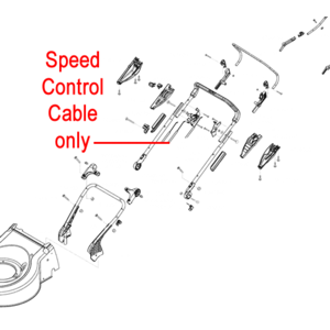Al Ko Lawnmower Bowden Speed Control Cable 453750