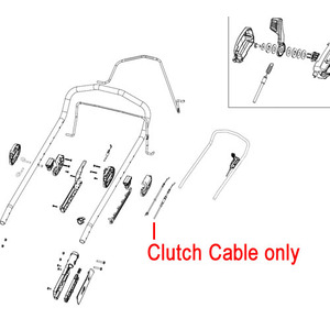 Mountfield Lawnmower Clutch Drive Cable 381030118 0