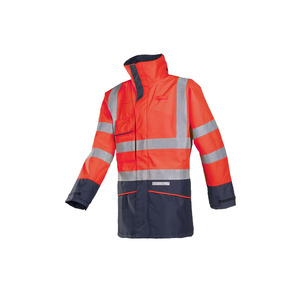 Sioen Hedland 7223 Fr Ast High Vis Red Rain Coat