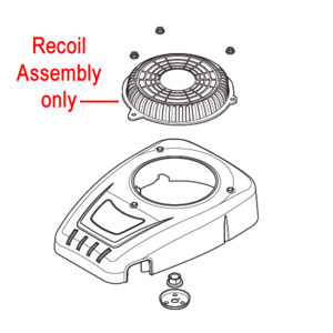 Mountfield 5750 Series Recoil Assembly 118551136 0