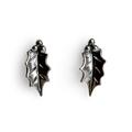 Click to view product details and reviews for Holly Leaf Stud Earrings In Silver Default Title.
