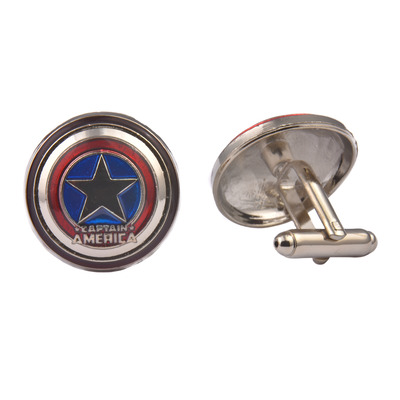 Captain America Colourful Shield Cufflinks