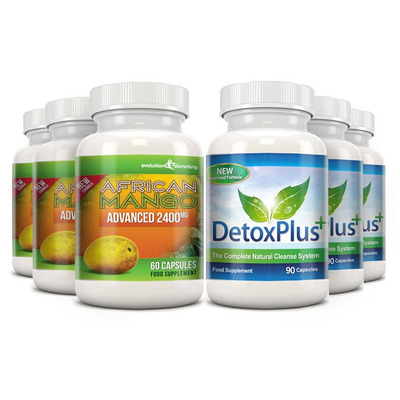 Pure African Mango 2400mg & Detox Cleanse Combo Pack - 3 Month Supply