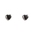 Click to view product details and reviews for Miniature Heart Stud Earrings In Silver Default Title.