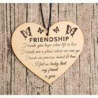 Wooden sign - Friendship (1pc)