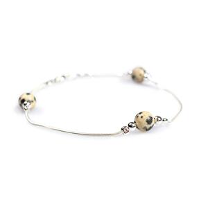 Bracelet In Silver And Dalmatian Jasper Default Title