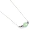 Click to view product details and reviews for Delicate Single Stone Necklace In Silver And Aventurine Default Title.