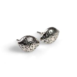 Lemon Stud Earrings In Silver Default Title