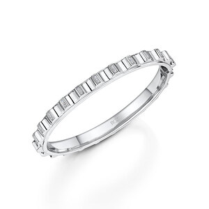 Rox Synchro Sterling Silver Cz Bangle
