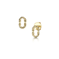 Click to view product details and reviews for Rox Cane Yellow Mini Oval Stud Earrings.