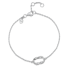 Rox Cane Silver Mini Oval Bracelet