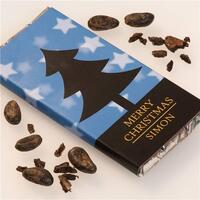 Personalised Christmas Chocolate Bar - Tree
