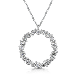 Cascade Diamond Circle Necklace 130ct Cascade Diamond Circle Necklace 130ct