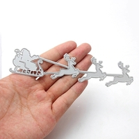 Printable Heaven die - Santa with Sleigh (1pc)