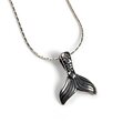 Click to view product details and reviews for Small Mermaid Tail Whale Necklace In Silver 16 42cm.