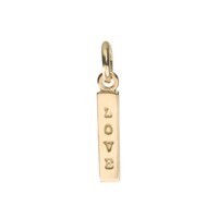 Bespoke Love Bar Charm - Gold